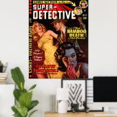 Superdetective #2 mei 1950 | Cool Noir Art Poster (Thuiskantoor)