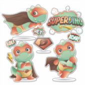 SuperDinos Autocollant (Devant)