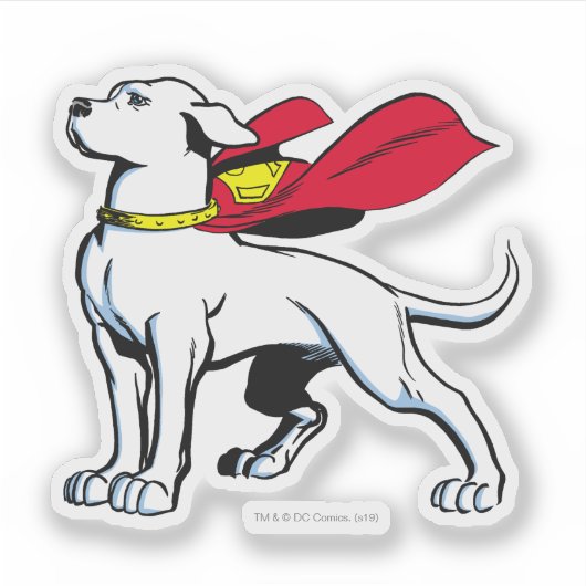 Superdog Krypto Sticker (Voorkant)