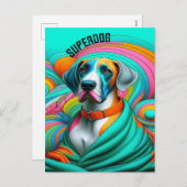 Superdog super chien secourir des invitations PC (Devant / Derrière)