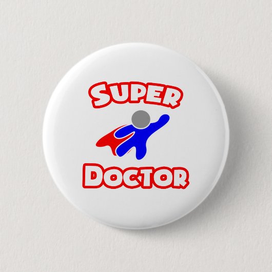 Superdokter Ronde Button 5,7 Cm (Voorkant)