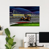 SuperDuke op het racespoor Poster (Thuiskantoor)