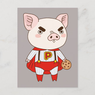 Superduper Piggy Briefkaart
