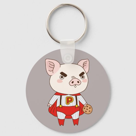 Superduper Piggy Sleutelhanger (Voorkant)