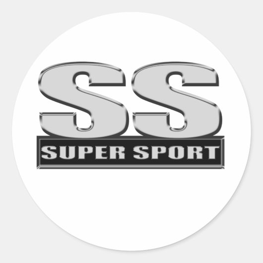 superdupersport ronde sticker (Voorkant)