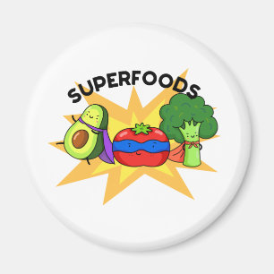 Superfoods Funny Vegetable Pun Magneet