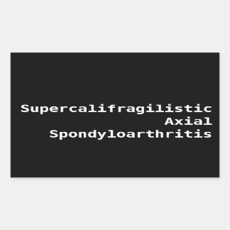 Superfragilistische Axiale Spondyloartritis Rechthoekige Sticker
