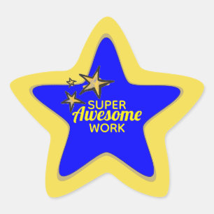 SuperGeweldige werkstickers Ster Sticker