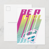 Supergirl-afbeelding Briefkaart (Voorkant / Achterkant)