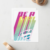 Supergirl-afbeelding Notitiekaartje (Voorkant / Achterkant in situ)