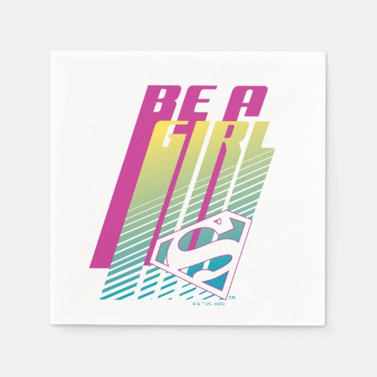 Supergirl-afbeelding Servet (Voorkant)