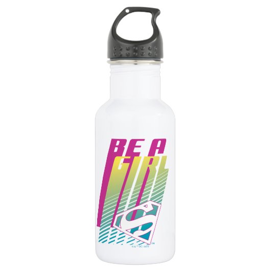 Supergirl-afbeelding Waterfles (Voorkant)