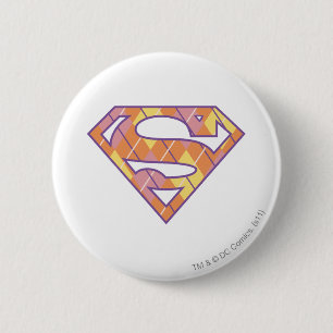Supergirl Argyle Logo Ronde Button 5,7 Cm