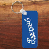 Supergirl Baseball All-Star Naam Logo Sleutelhanger (Voorkant)