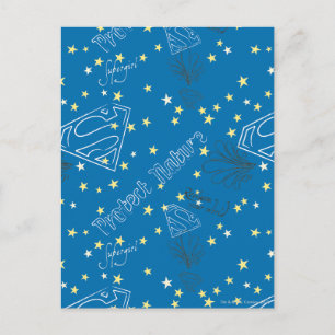 Supergirl Bescherm Natuur Patroon Briefkaart