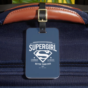 Supergirl beter dan ooit grafische weergave bagagelabel
