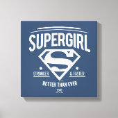 Supergirl beter dan ooit grafische weergave canvas afdruk (Voorkant)