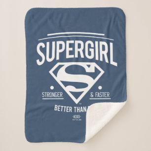 Supergirl beter dan ooit grafische weergave sherpa deken