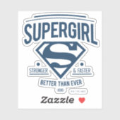 Supergirl beter dan ooit grafische weergave sticker (Vel)