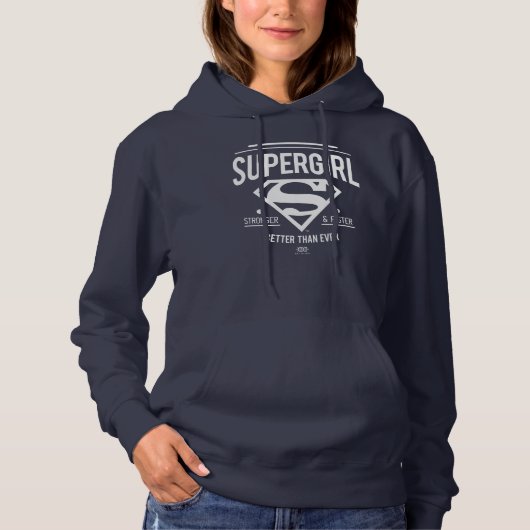 Supergirl Better dan ooit Retro Grafisch Hoodie (Voorkant)
