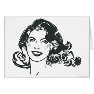 Supergirl Black and White Drawing 2