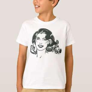 Supergirl Black and White Tekening 2 T-shirt