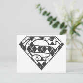 Supergirl Black Argyle Logo Briefkaart (Staand voorkant)