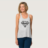 Supergirl Black Argyle Logo Tanktop (Volledige Voorkant)