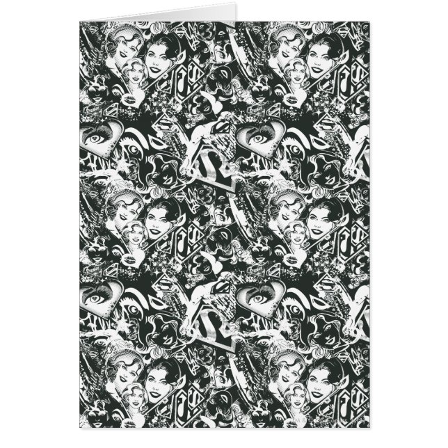 Supergirl Black en White Collage (Voorkant)