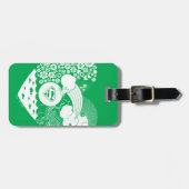 Supergirl Bloemen Vrede Hart Grafisch Bagagelabel (Voorkant horizontaal)