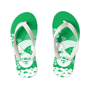 Supergirl Bloemen Vrede Hart Grafisch Kinder Teenslippers