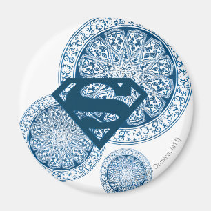 Supergirl Blue Circle Design Magneet