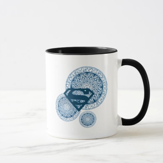 Supergirl Blue Circle Design Mok (Rechts)
