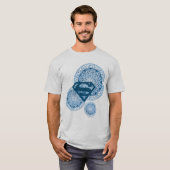 Supergirl Blue Circle Design T-shirt (Voorkant volledig)