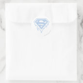 Supergirl Blue Logo Ronde Sticker (Tas)