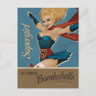 Supergirl Bombshell Briefkaart