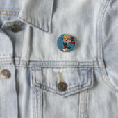 Supergirl Bombshell Ronde Button 3,2 Cm (In situ)