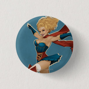 Supergirl Bombshell Ronde Button 3,2 Cm