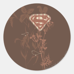 Supergirl Brown Bird Ronde Sticker
