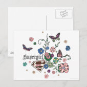 Supergirl Butterflies Briefkaart (Voorkant / Achterkant)