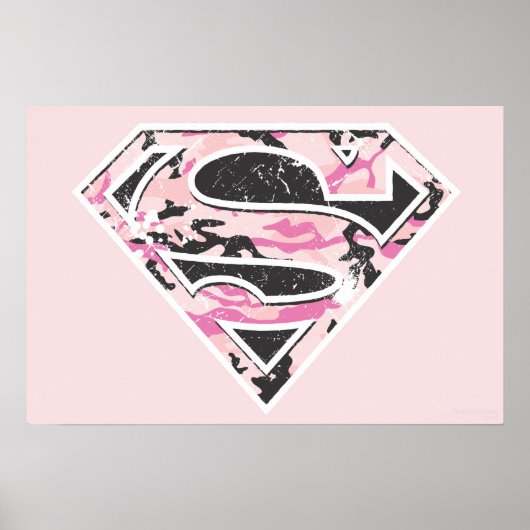 Supergirl Camouflage Logo Poster (Voorkant)