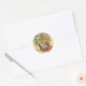 Supergirl Chains Ronde Sticker (Envelop)