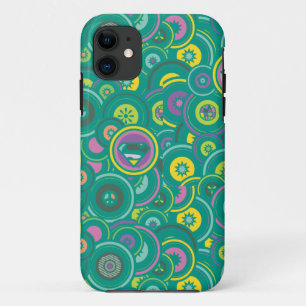 Supergirl Circle Green Pattern iPhone 11 Hoesje