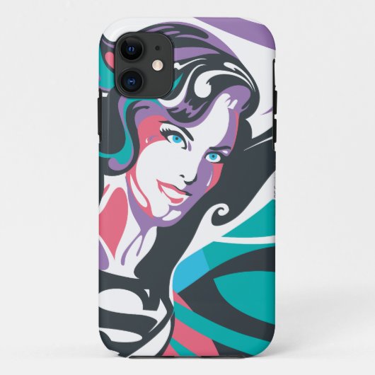 Supergirl Color Splash Swirls 2 Case-Mate iPhone Case (Achterkant)