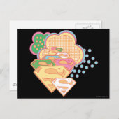 Supergirl Colorful Cloud Logo Briefkaart (Voorkant / Achterkant)