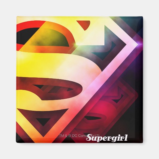 Supergirl Colorful Logo Magneet (Voorkant)