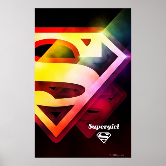 Supergirl Colorful Logo Poster (Voorkant)