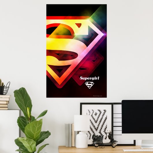 Supergirl Colorful Logo Poster (Thuiskantoor)