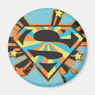 Supergirl Colorful Stars Logo Magneet