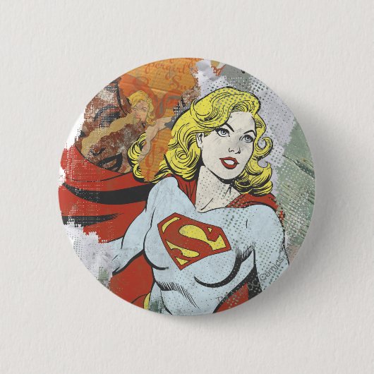 Supergirl Comic Capers 2 Ronde Button 5,7 Cm (Voorkant)